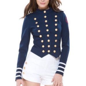 Betsey Johnson navy blue sailor jacket
